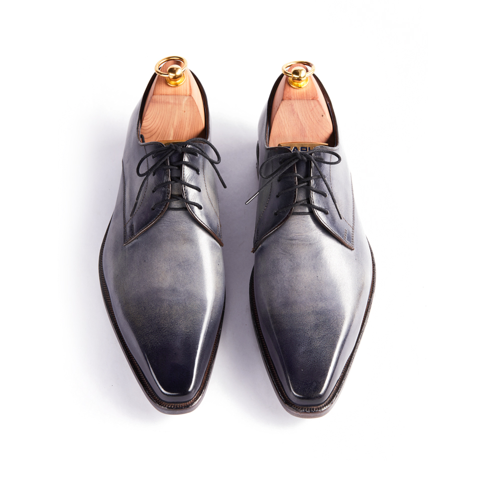 Luxury Patina Leather Sneakers - Cushion Rubber Soles - FELL by Civardi